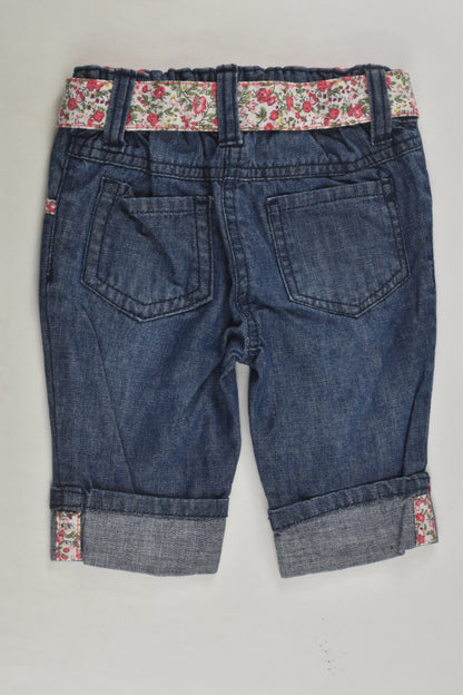 F&F Size 1 Liberty Print Denim Shorts
