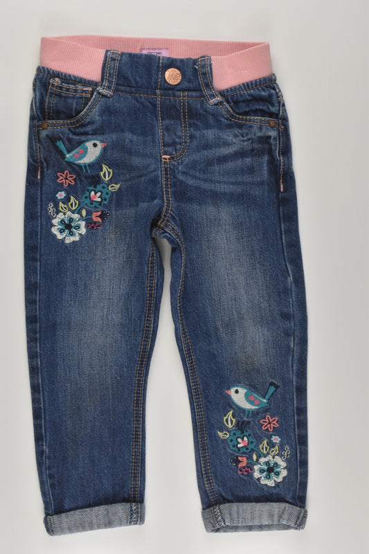 F&F Size 2 Embroidery Denim Pants