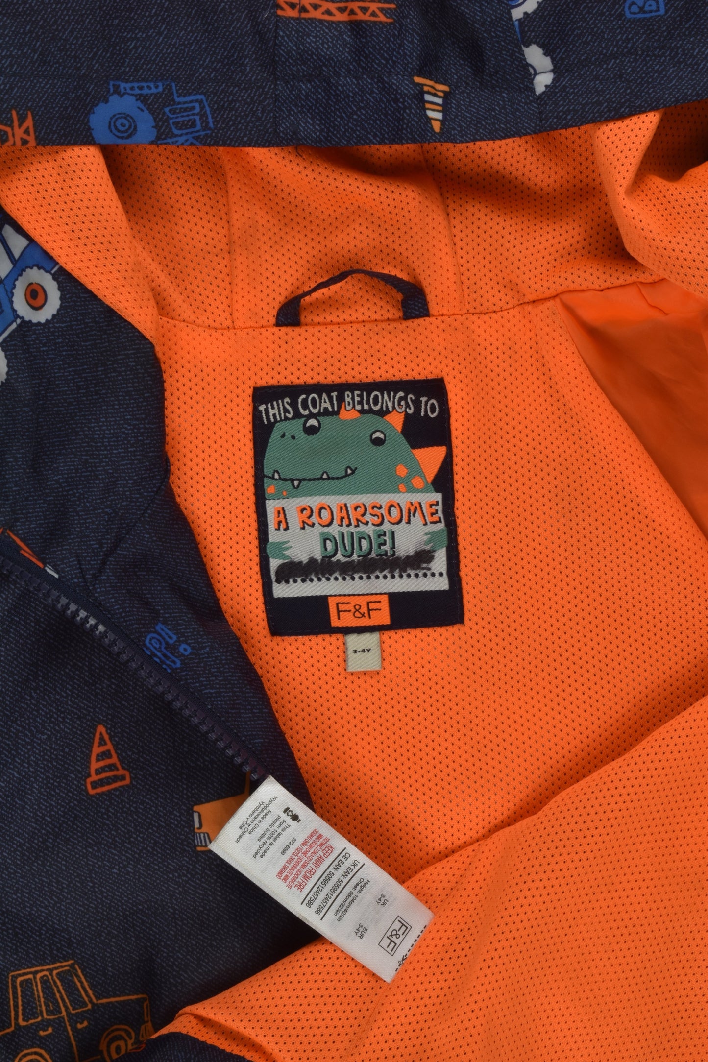 F&F Size 3-4 Vehicles Jacket