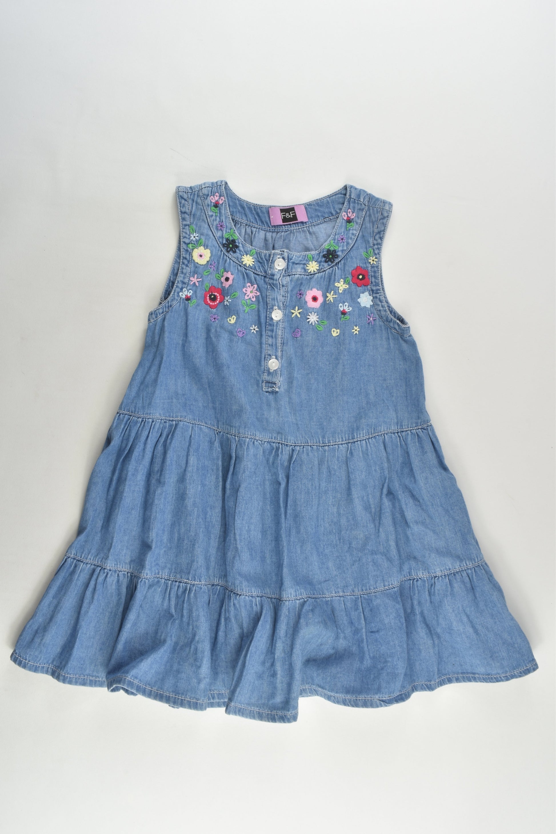 sachin and babi light blue dress Alyssa Embroidered Denim Dress – Dangerfield