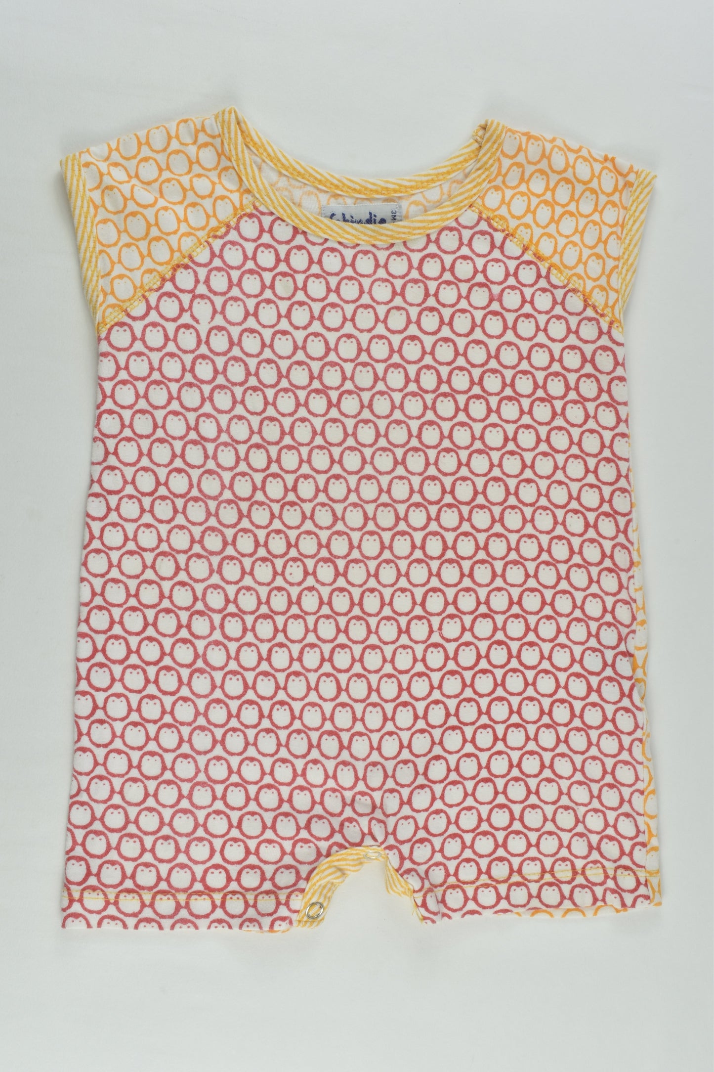 Fabindia Size 00 (3-6 months) Penguins Short Romper