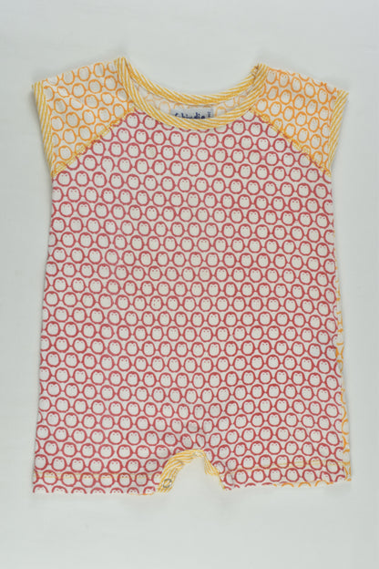 Fabindia Size 00 (3-6 months) Penguins Short Romper