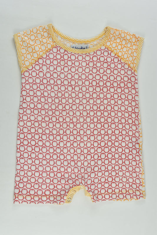 Fabindia Size 00 (3-6 months) Penguins Short Romper