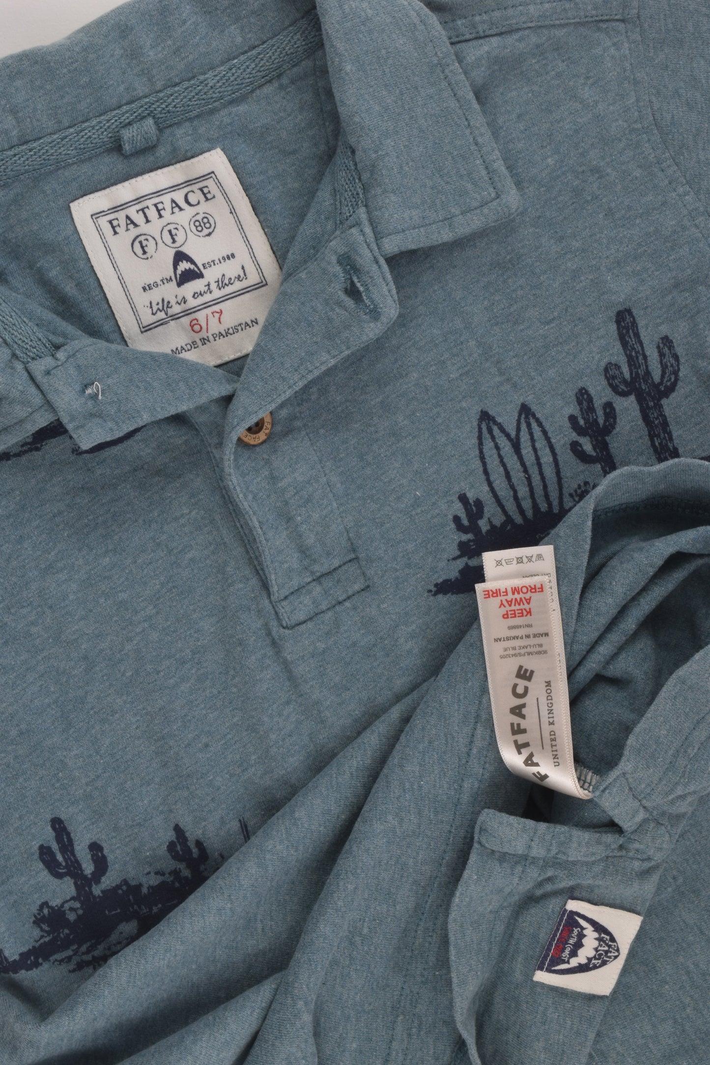 Fatface Size 6/7 Collared T-shirt