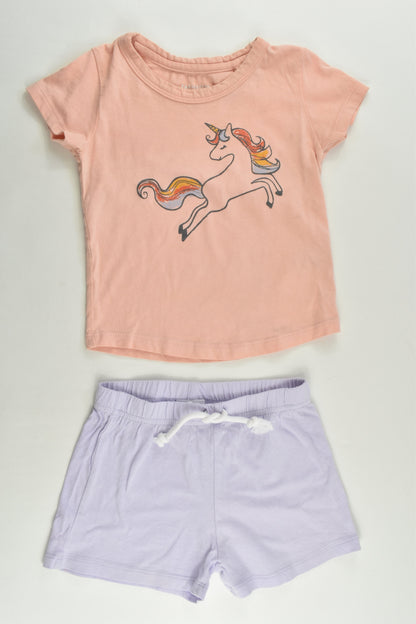 Favourites Size 2 Unicorn T-shirt and Shorts