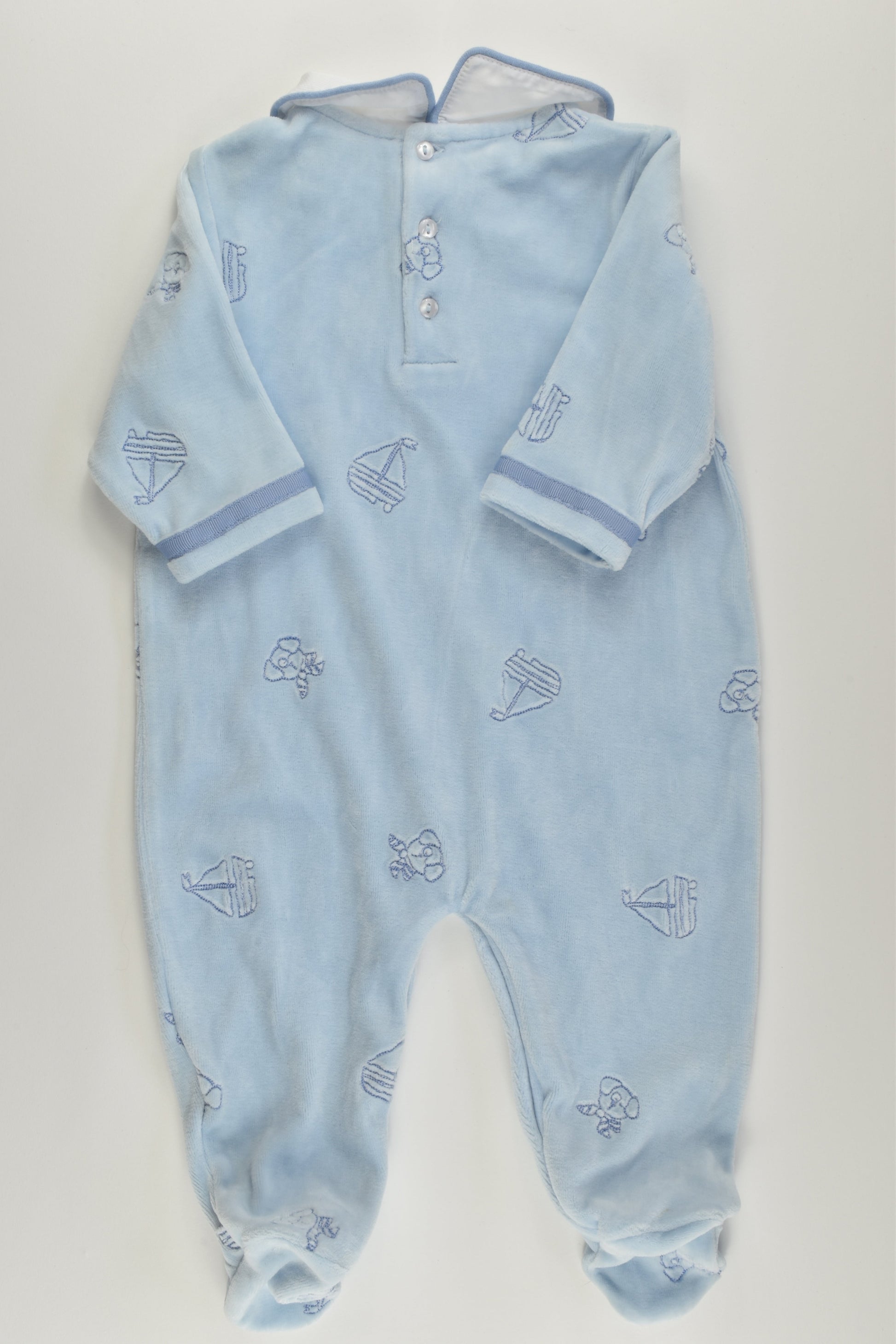 First Impressions Size 00 Velour Romper