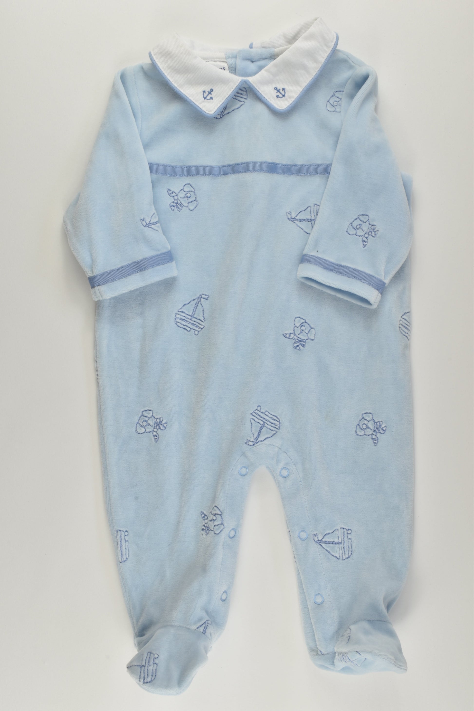First Impressions Size 00 Velour Romper