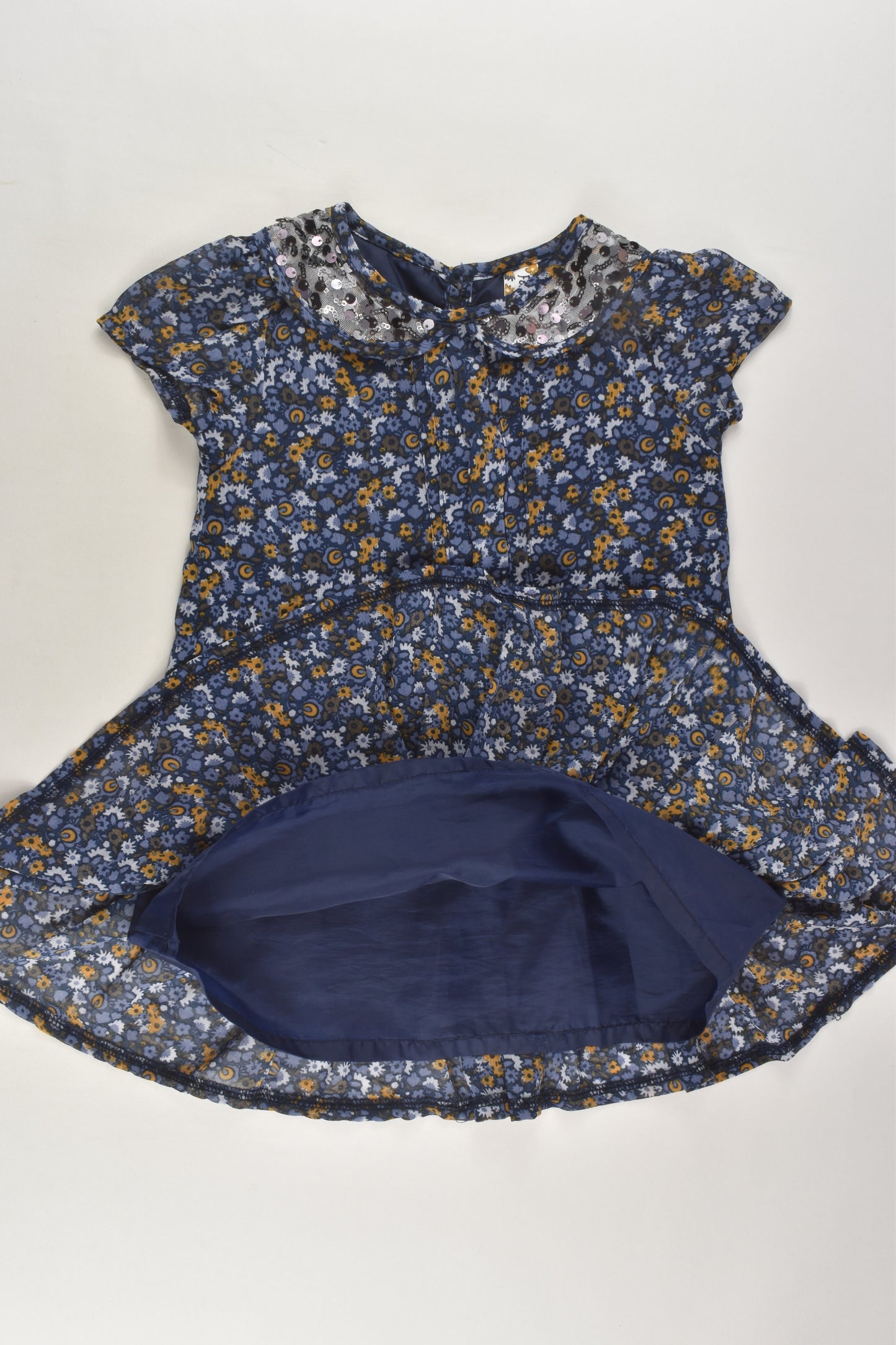 Folklore Fables for St Bernard Size 3 Lined Floral Dress