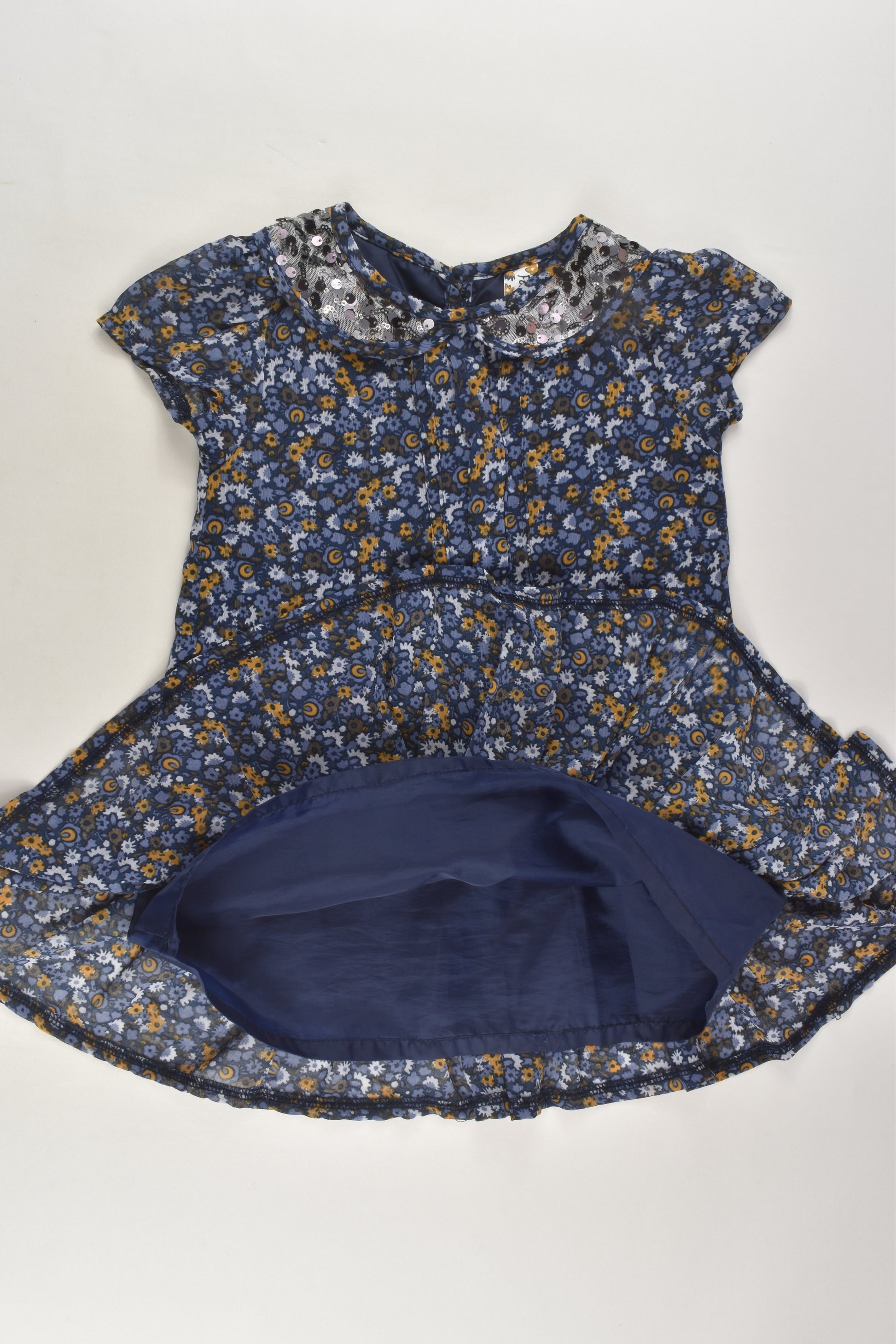Folklore Fables for St Bernard Size 3 Lined Floral Dress