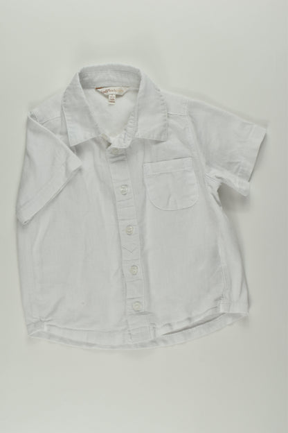 Fox & Finch Size 1 Linen Blend Shirt