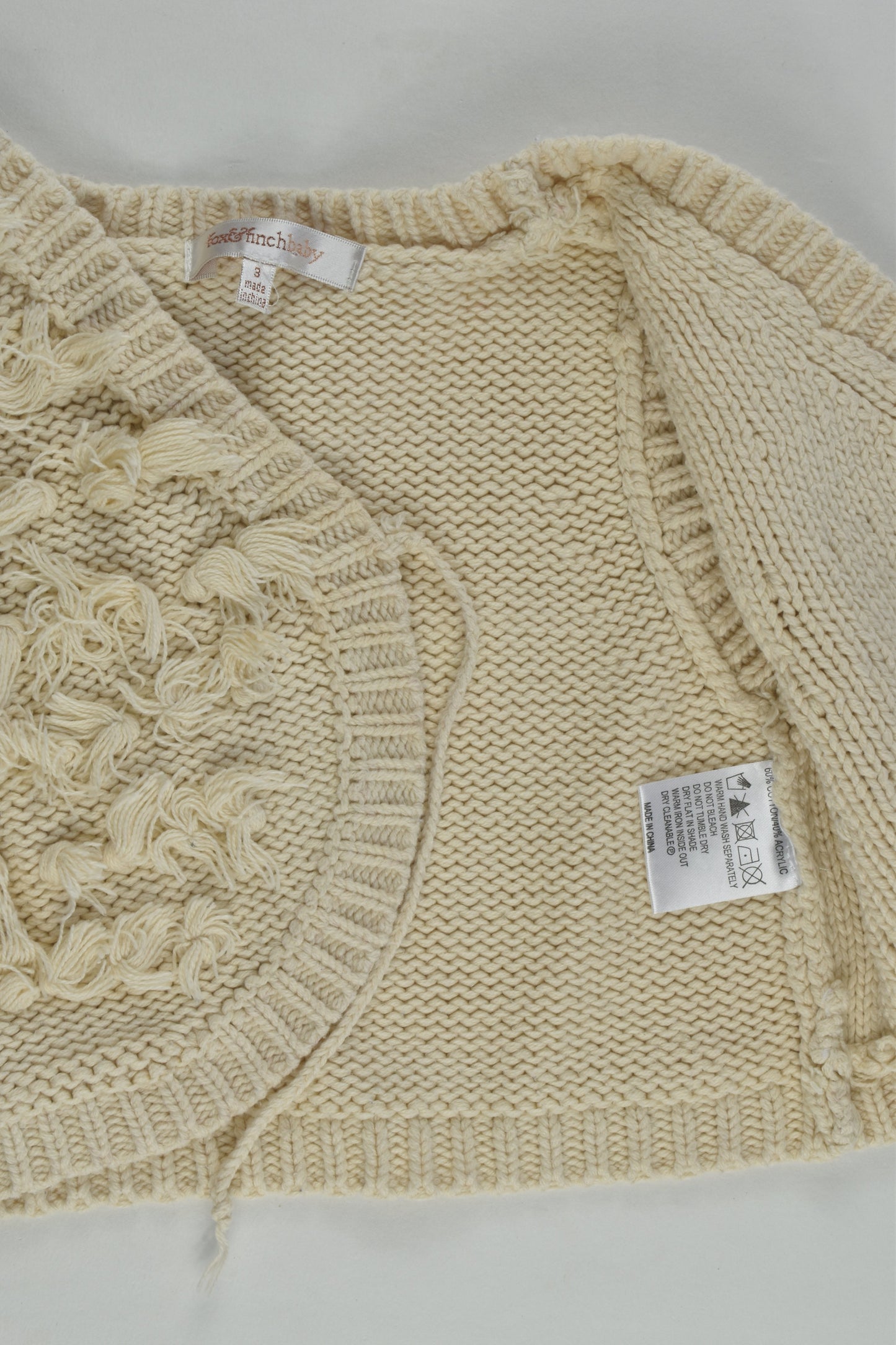 Fox & Finch Size 3 Knit Vest