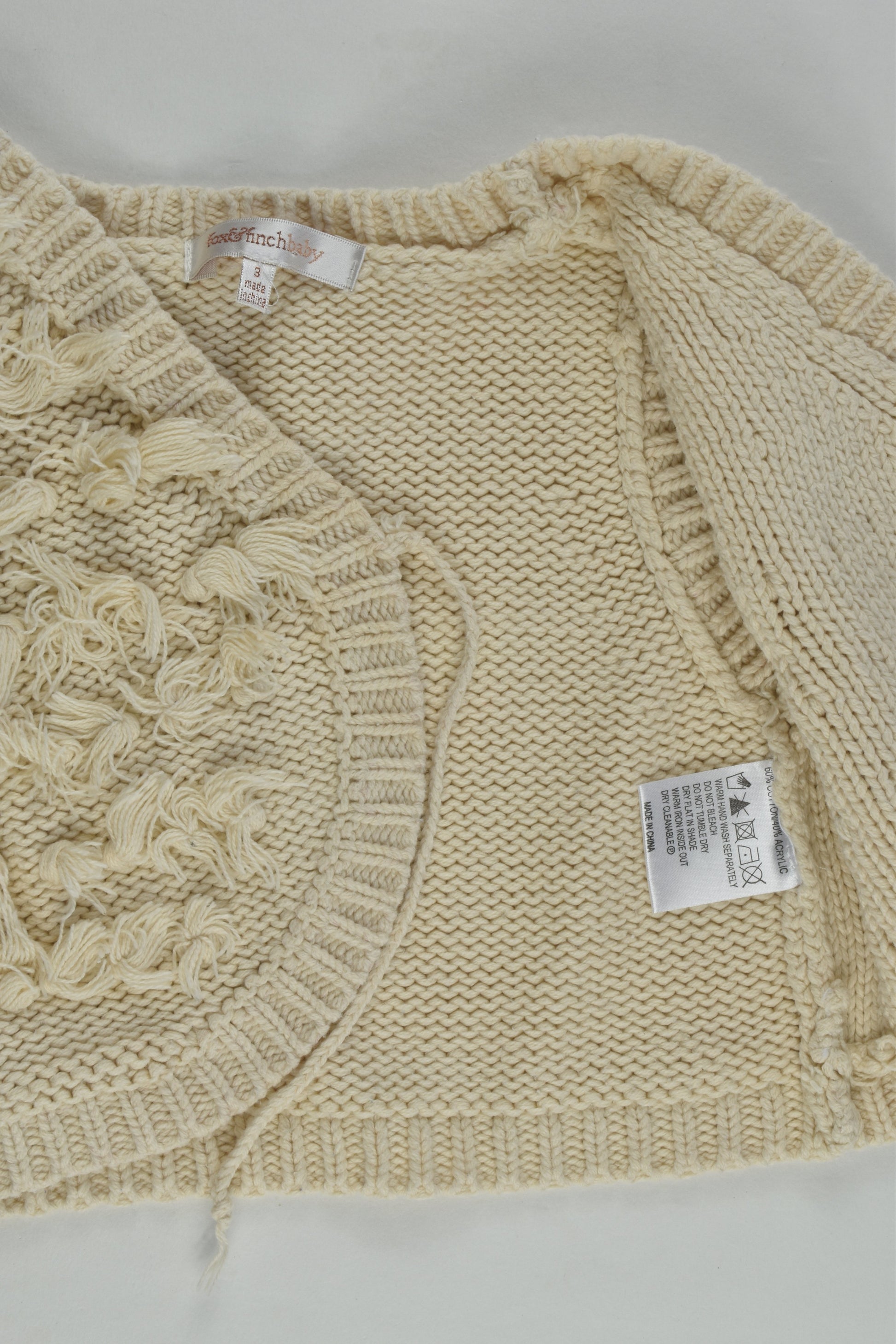 Fox & Finch Size 3 Knit Vest