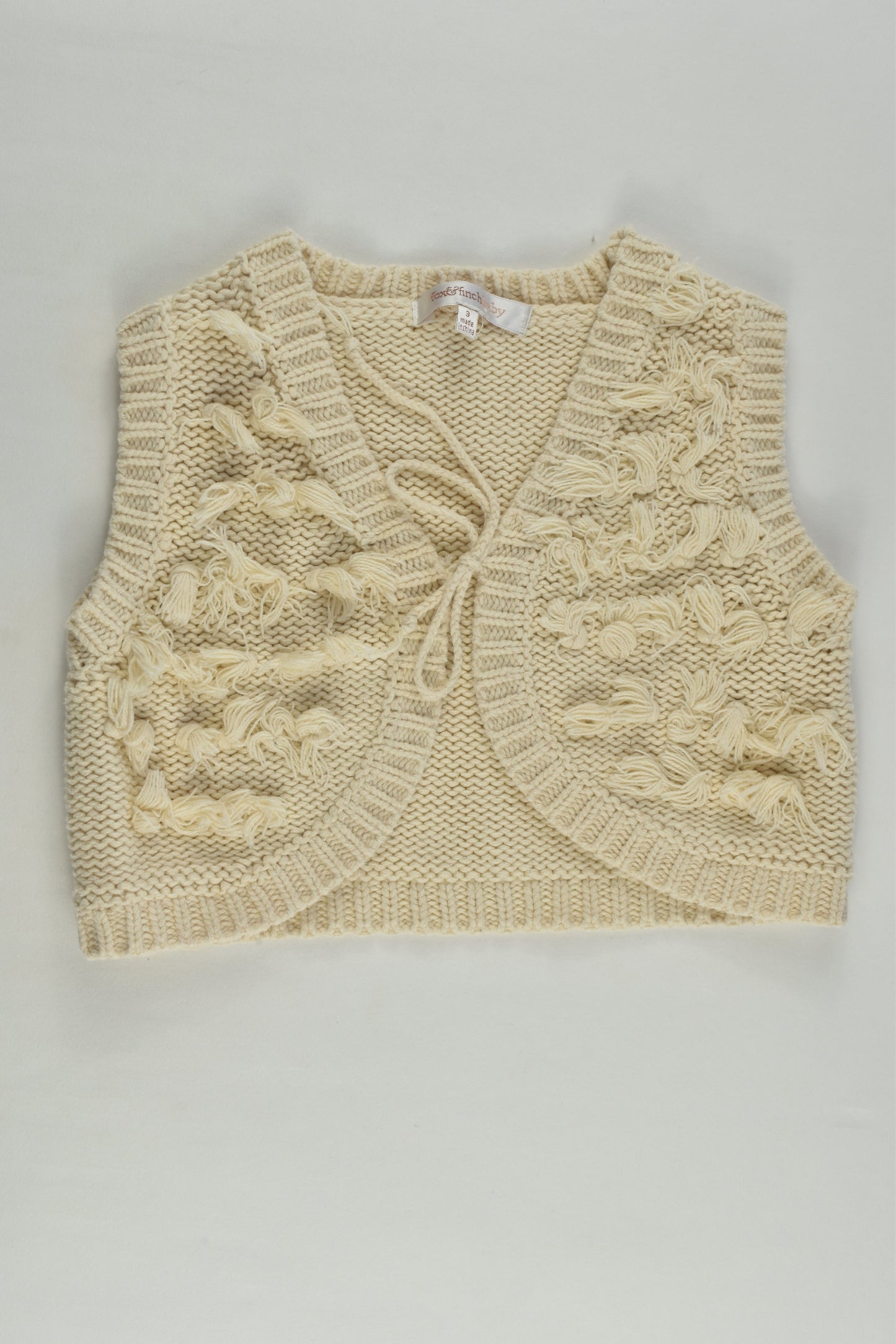 Fox & Finch Size 3 Knit Vest