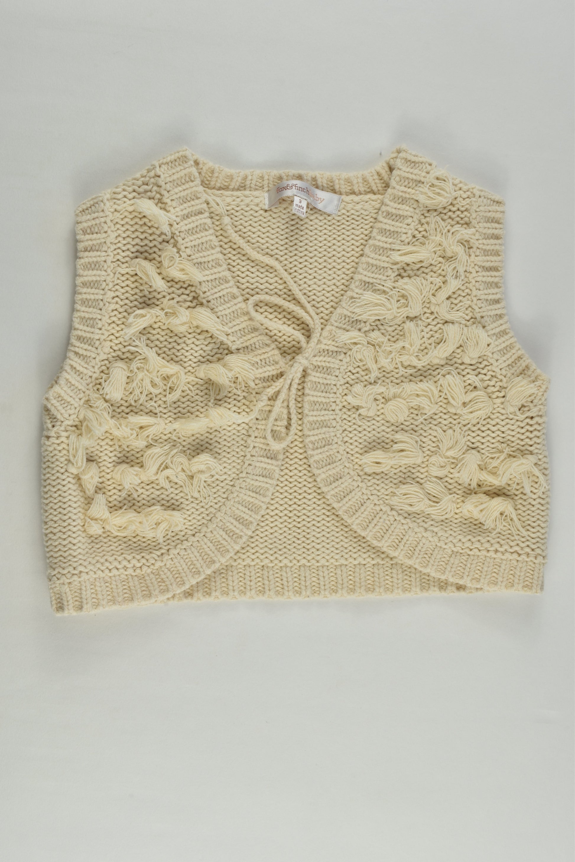 Fox & Finch Size 3 Knit Vest