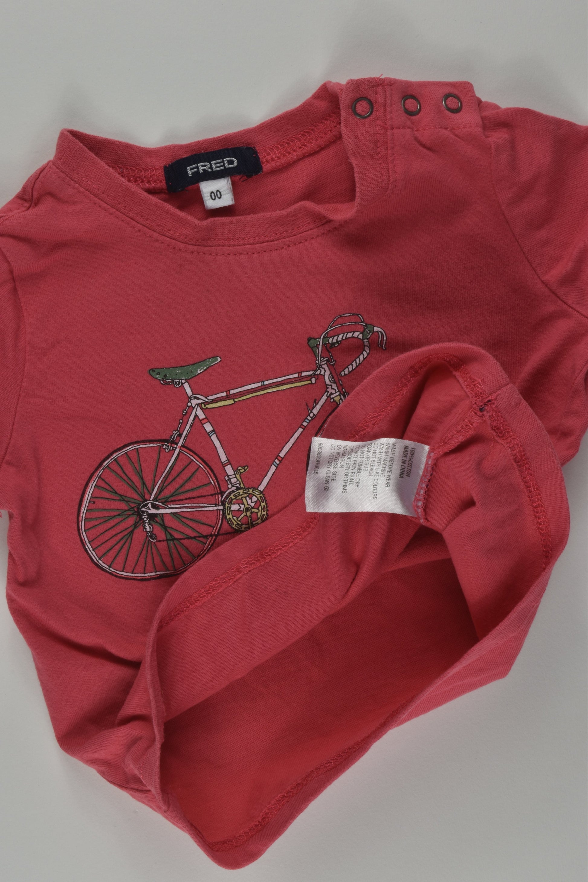 Fred Bare Size 00 Bicycle T-shirt