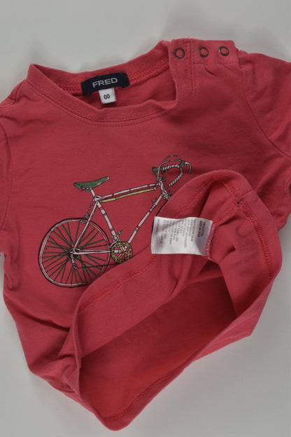 Fred Bare Size 00 Bicycle T-shirt