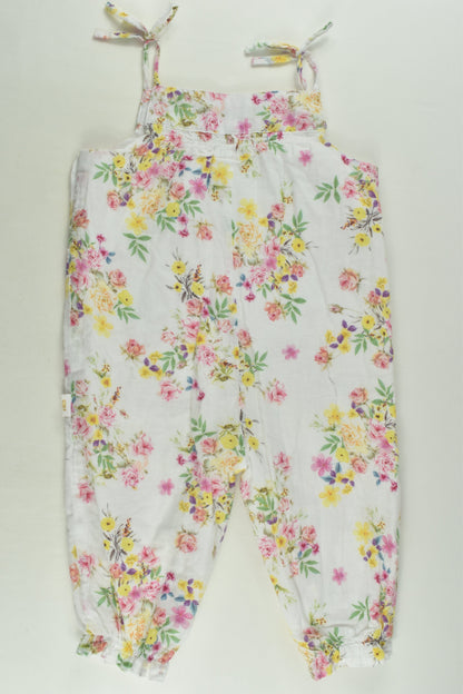 Fred Bare Size 1 Lined Floral Playsuit