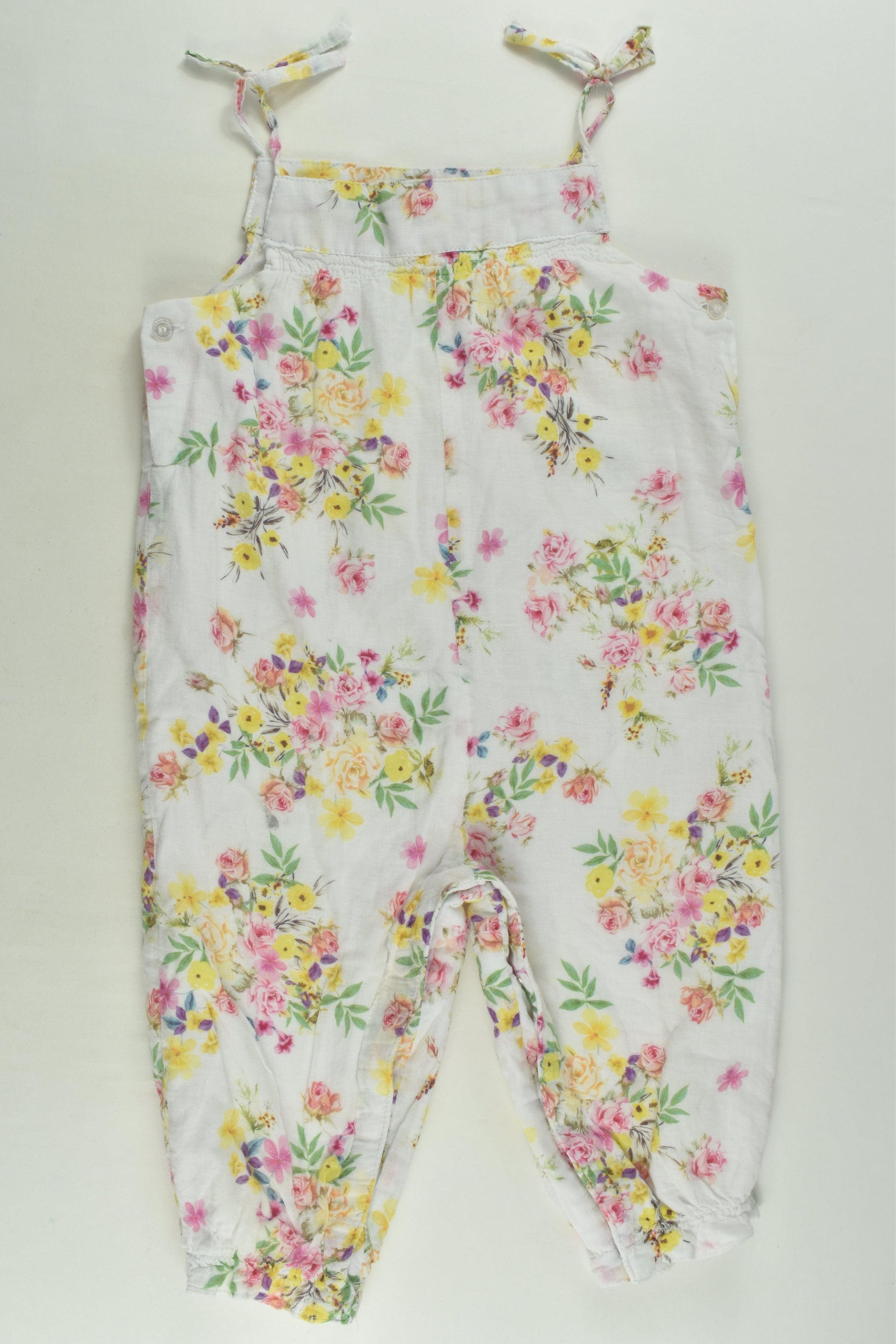 Fred Bare Size 1 Lined Floral Playsuit