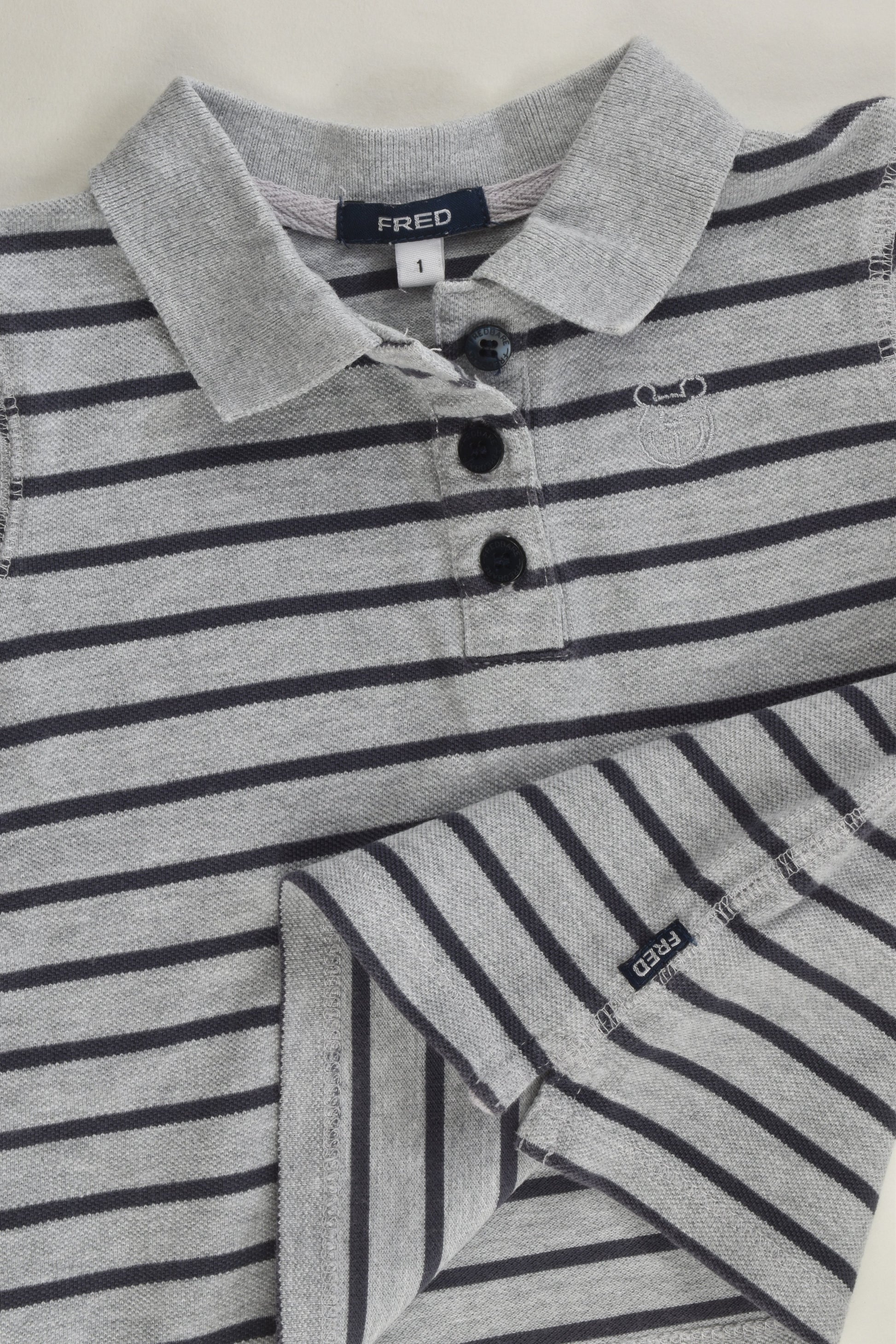 Fred Bare Size 1 Striped Polo Shirt