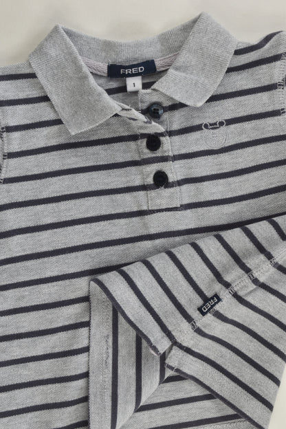 Fred Bare Size 1 Striped Polo Shirt