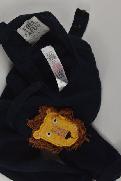 Fred & Flo Size 0 Knit Lion Overalls