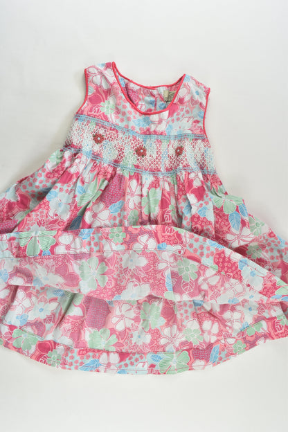 Freedom Size 5 Floral Smocked Dress