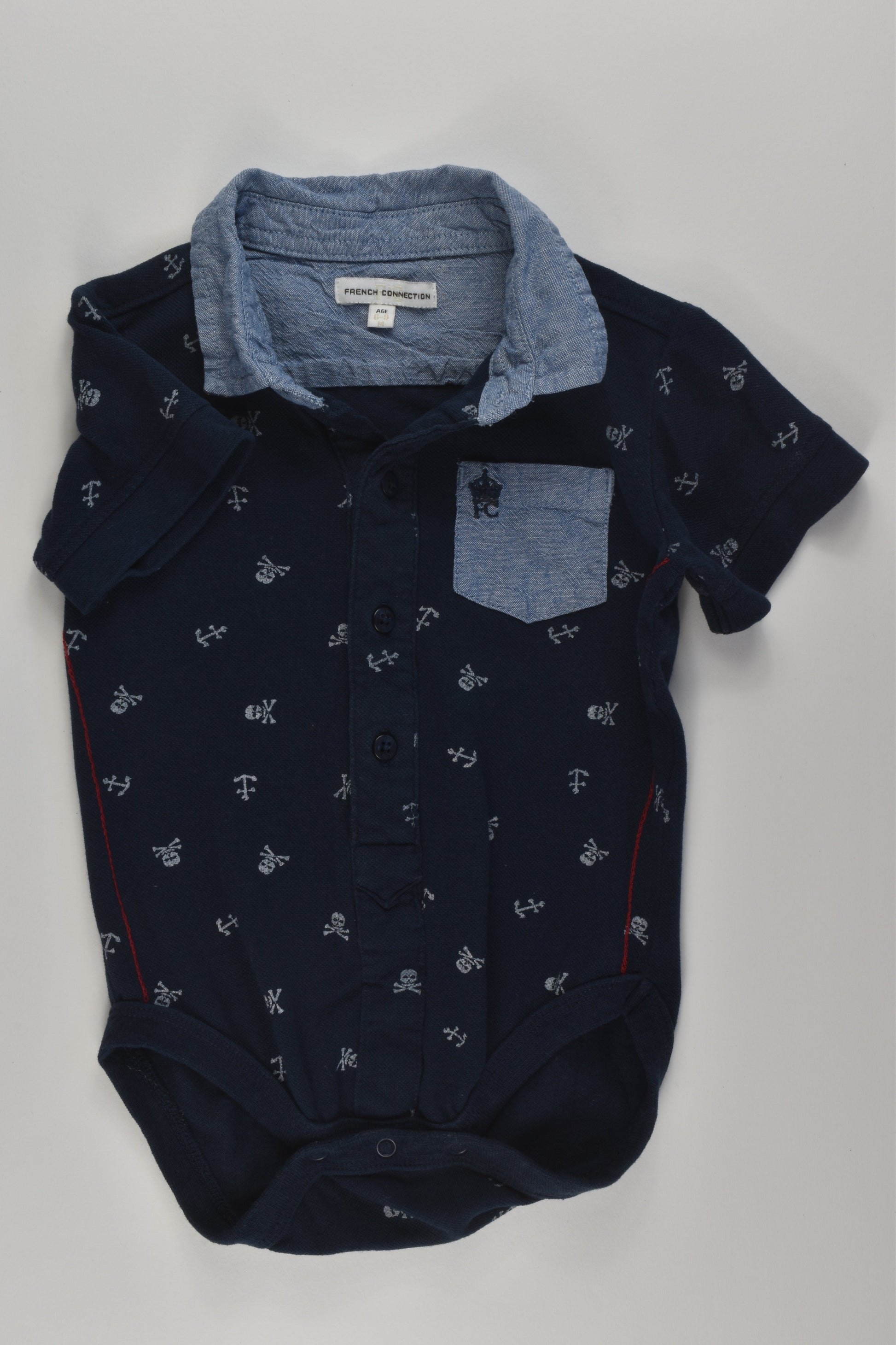 French Connection Size 0 Polo Bodysuit