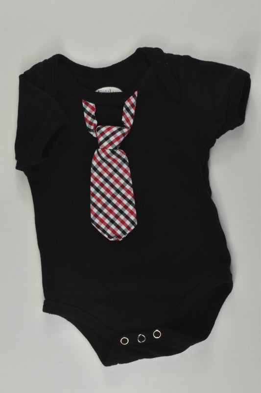 Frenchie Mini Couture Size 000 Necktie Bodysuit