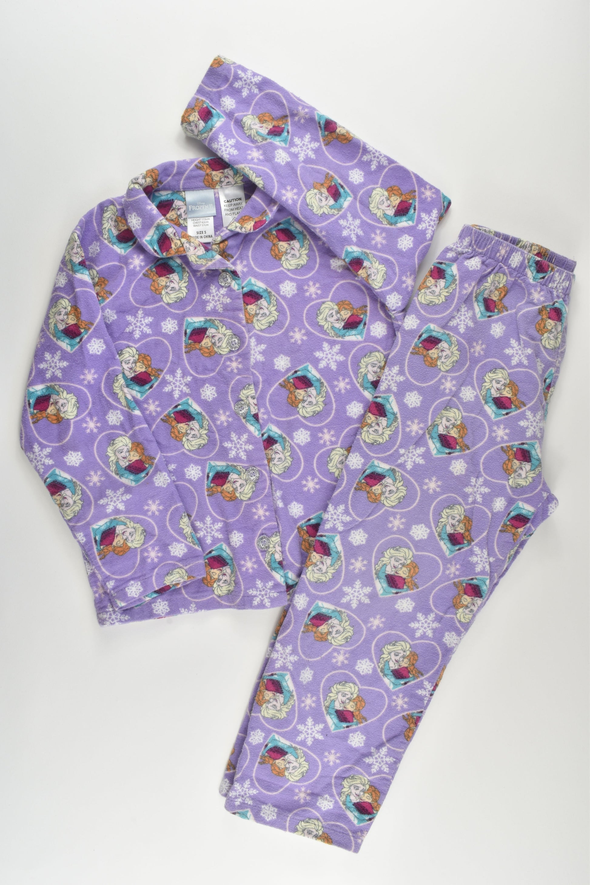 Frozen Size 5 Flannel Pyjamas