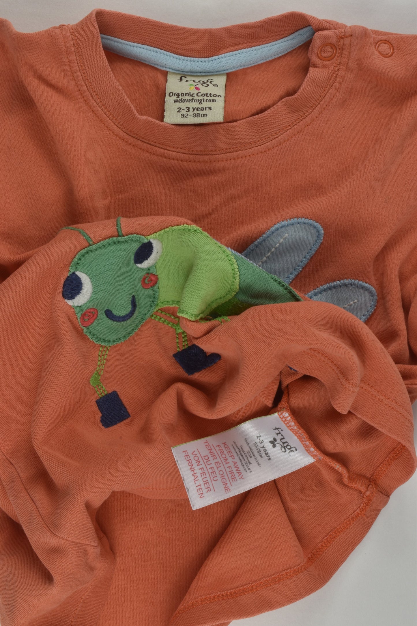 Frugi Size 2-3 Dragonfly T-shirt