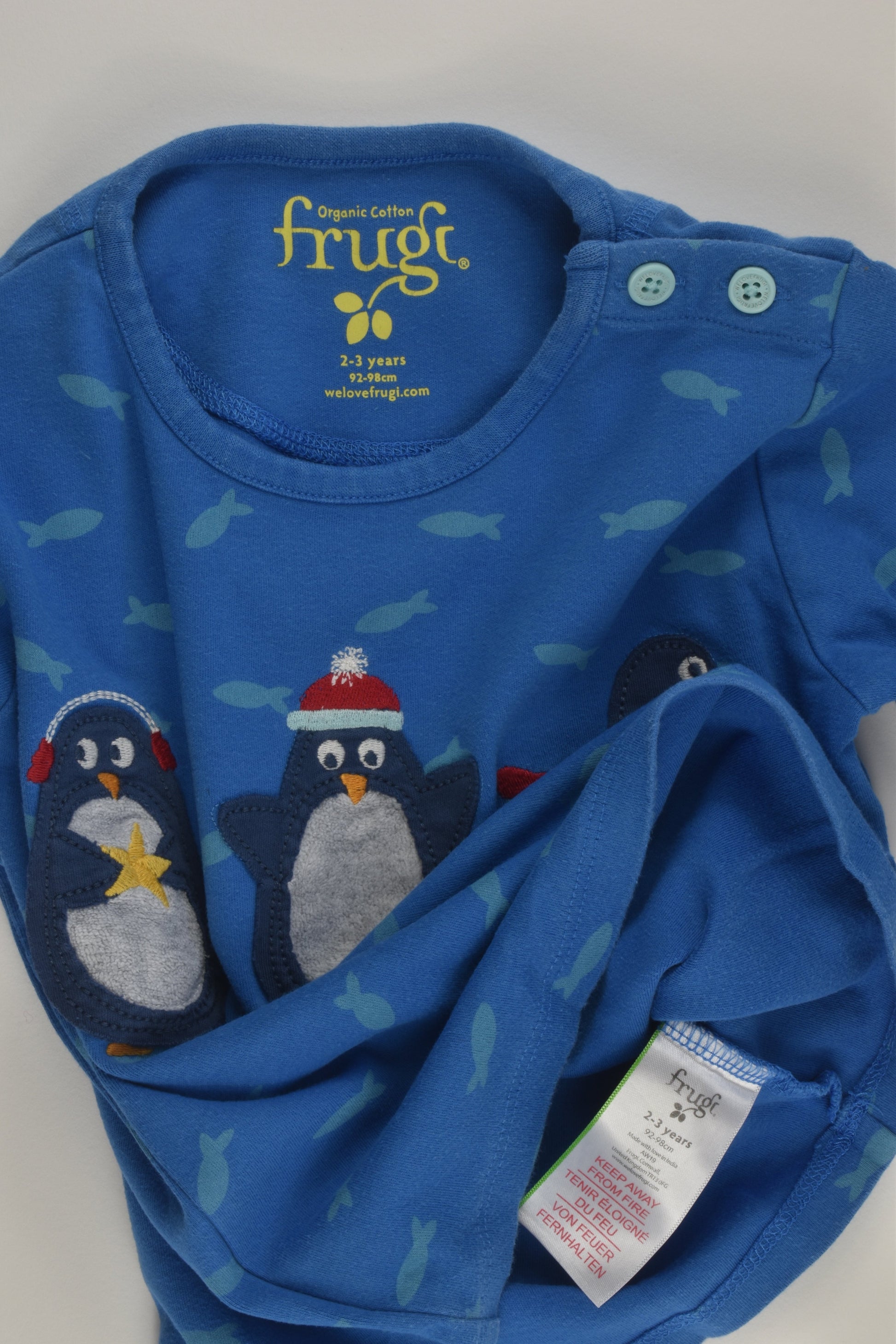 Frugi Size 2-3 Penguin Top