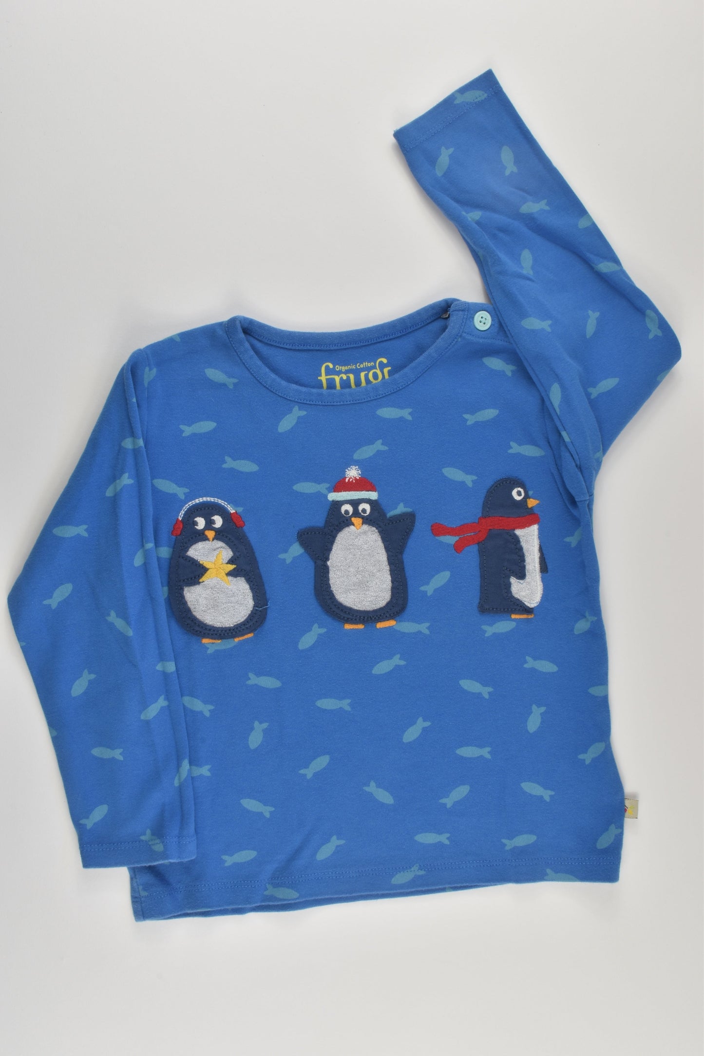 Frugi Size 2-3 Penguin Top