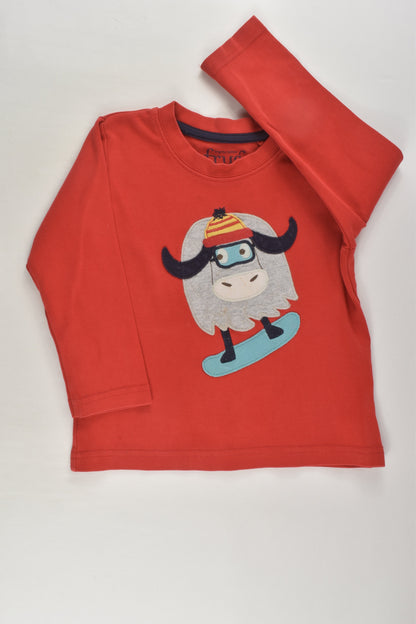 Frugi Size 2-3 Snowboarding Yak Top