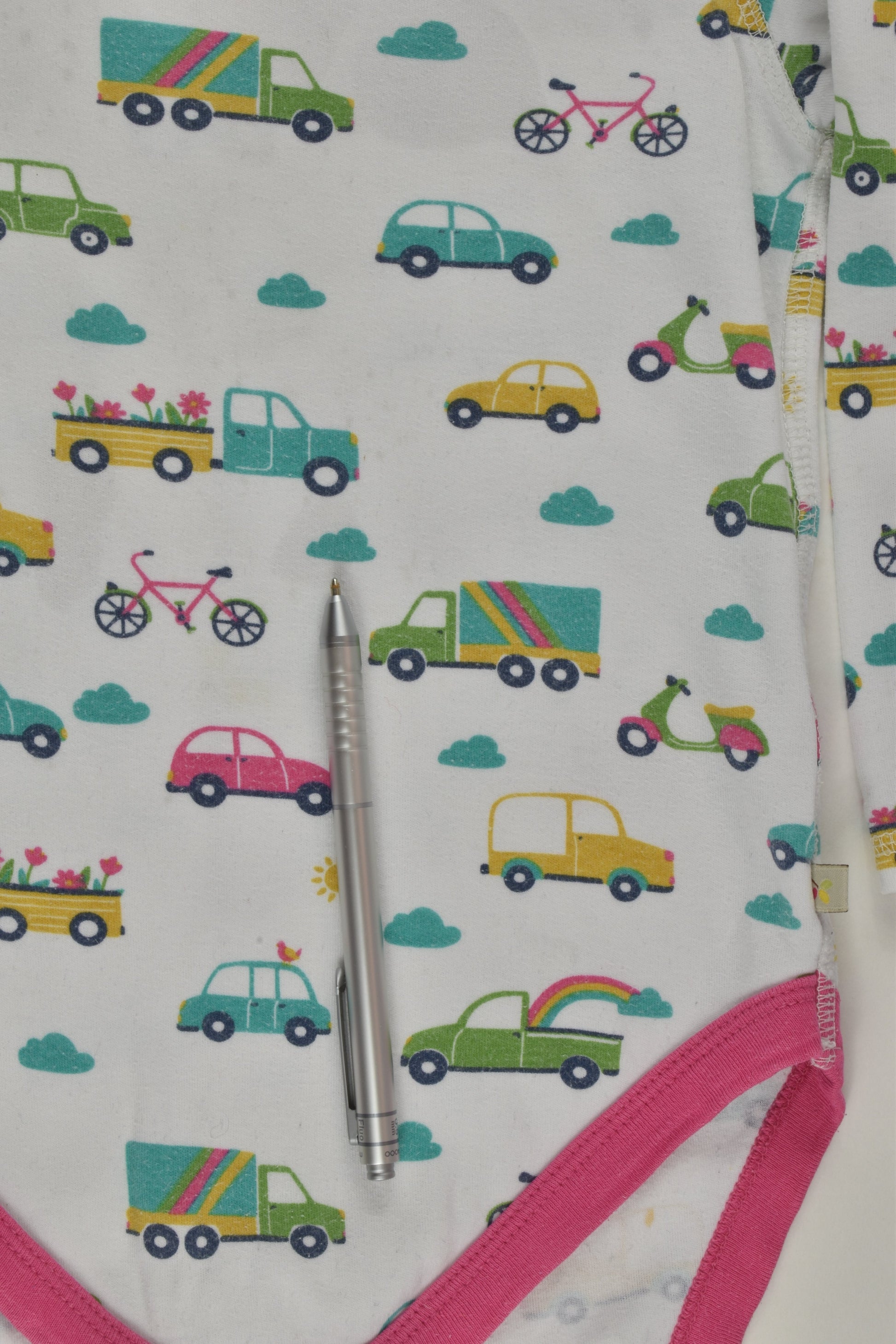 Frugi Size 2-3 Vehicles Bodysuit