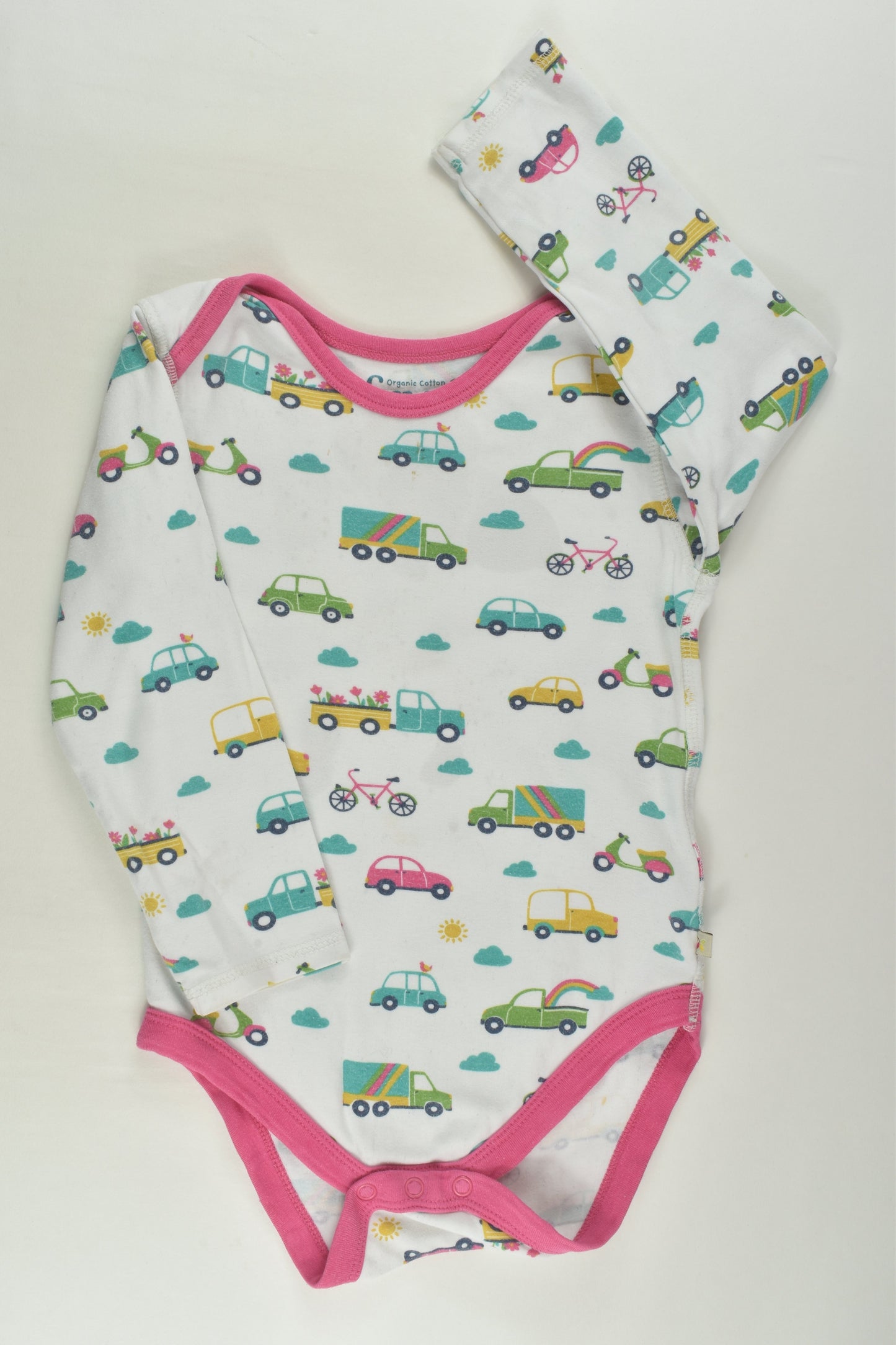 Frugi Size 2-3 Vehicles Bodysuit