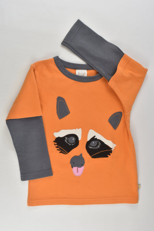 Frugi Size 3-4 Racoon Organic Top