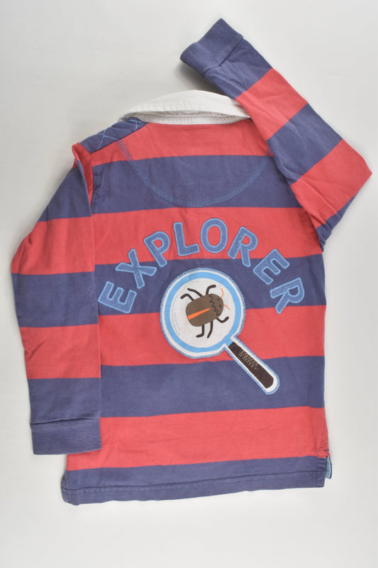 Frugi Size 4-5 Striped 'Explorer' Polo Shirt