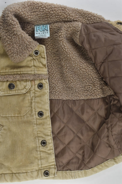 Fun Spirit Size 0 Cord Sherpa Jacket