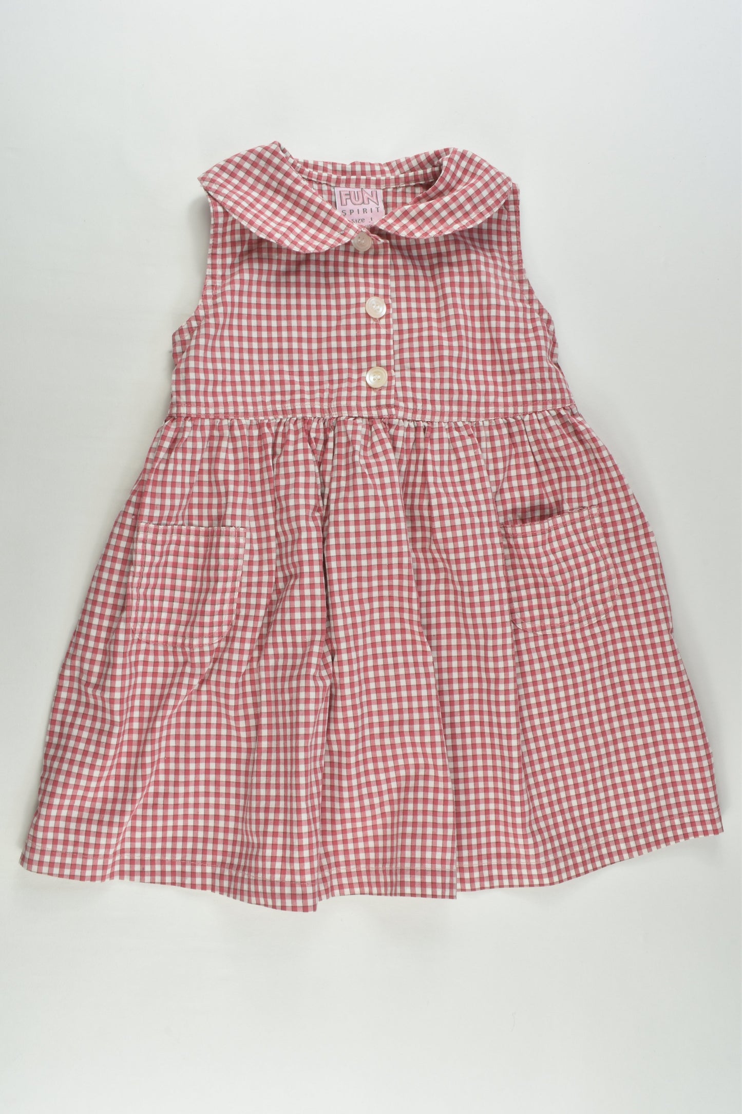 Fun Spirit Size 1 Vintage Checked Dress