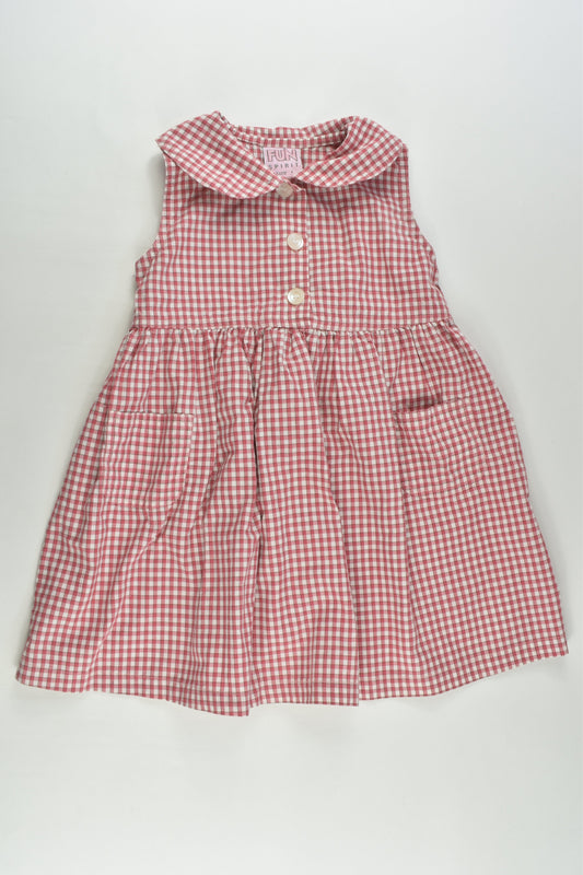 Fun Spirit Size 1 Vintage Checked Dress