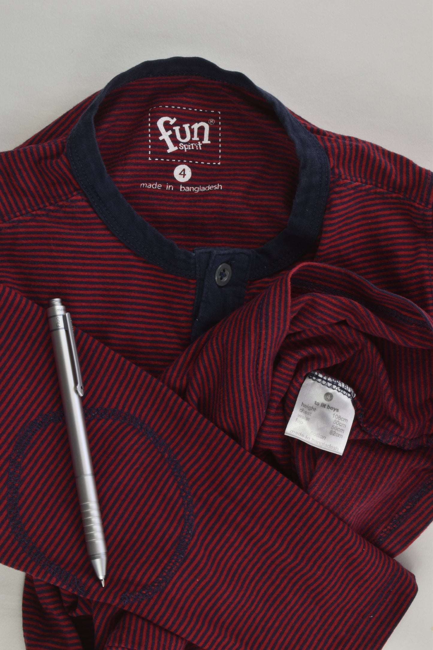 Fun Spirit Size 4 Striped Top