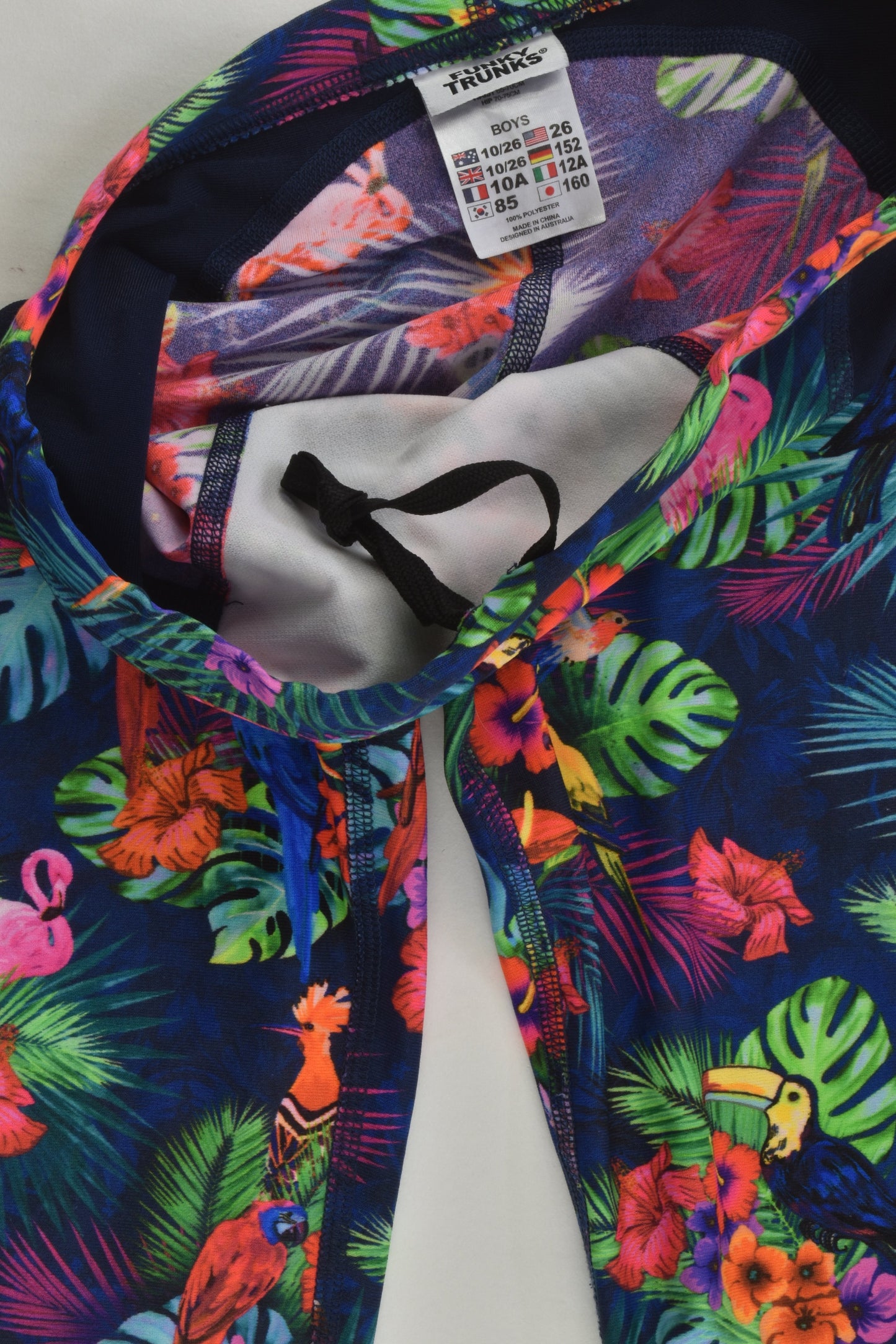 Funky Trunks Size 10 Tropical Print Swim Pants