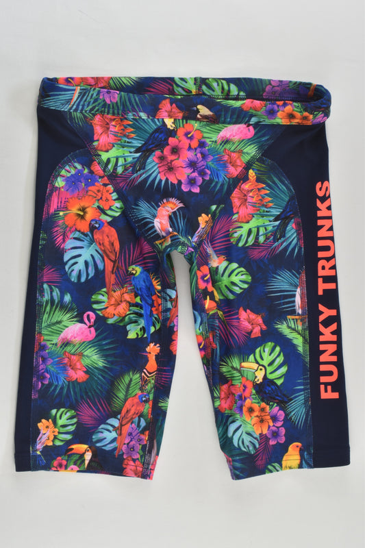 Funky Trunks Size 10 Tropical Print Swim Pants