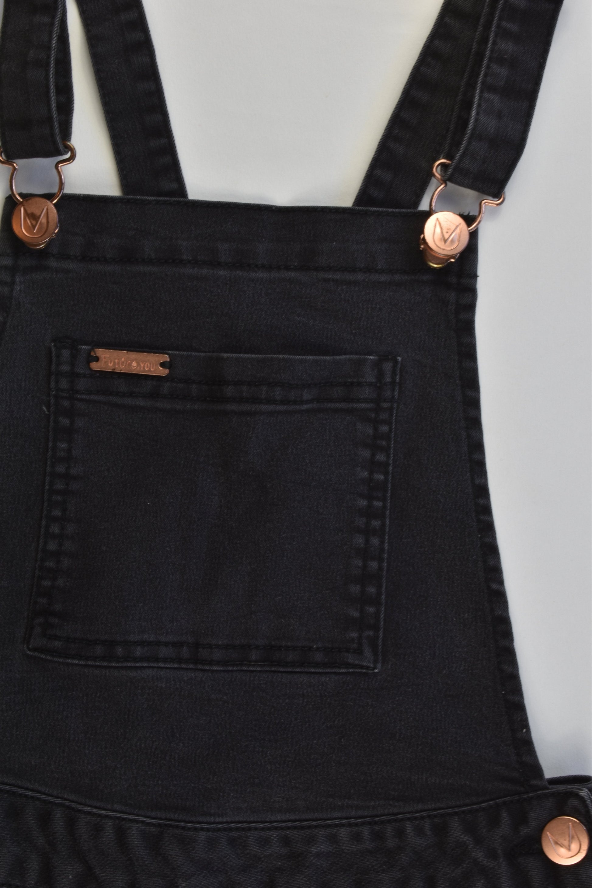 Future.You Size approx 8-10 Soft and Stretchy Denim Short Overalls