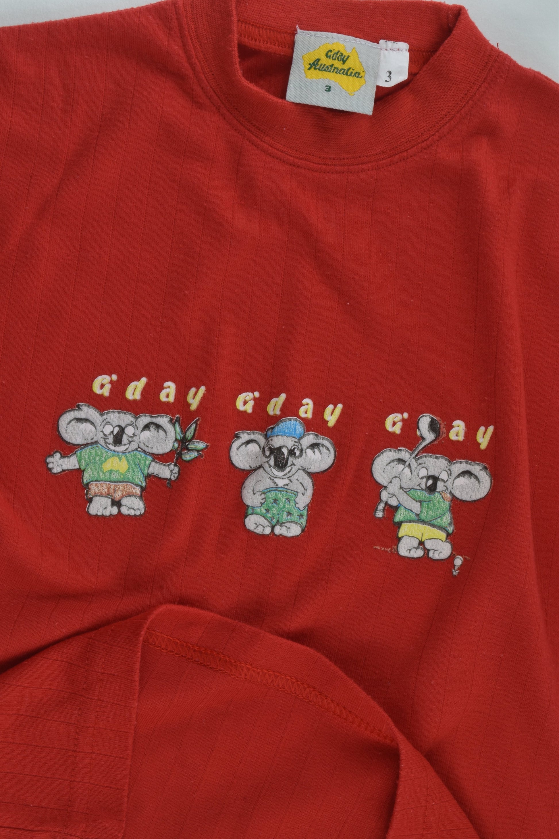 G'Day Australia Size 3 Vintage Koala T-shirt