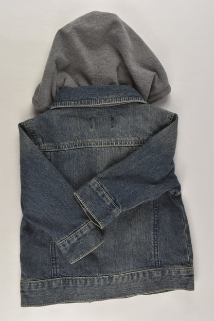 Gap Jeans Size 1 (12-18 months) Hooded Denim Jacket