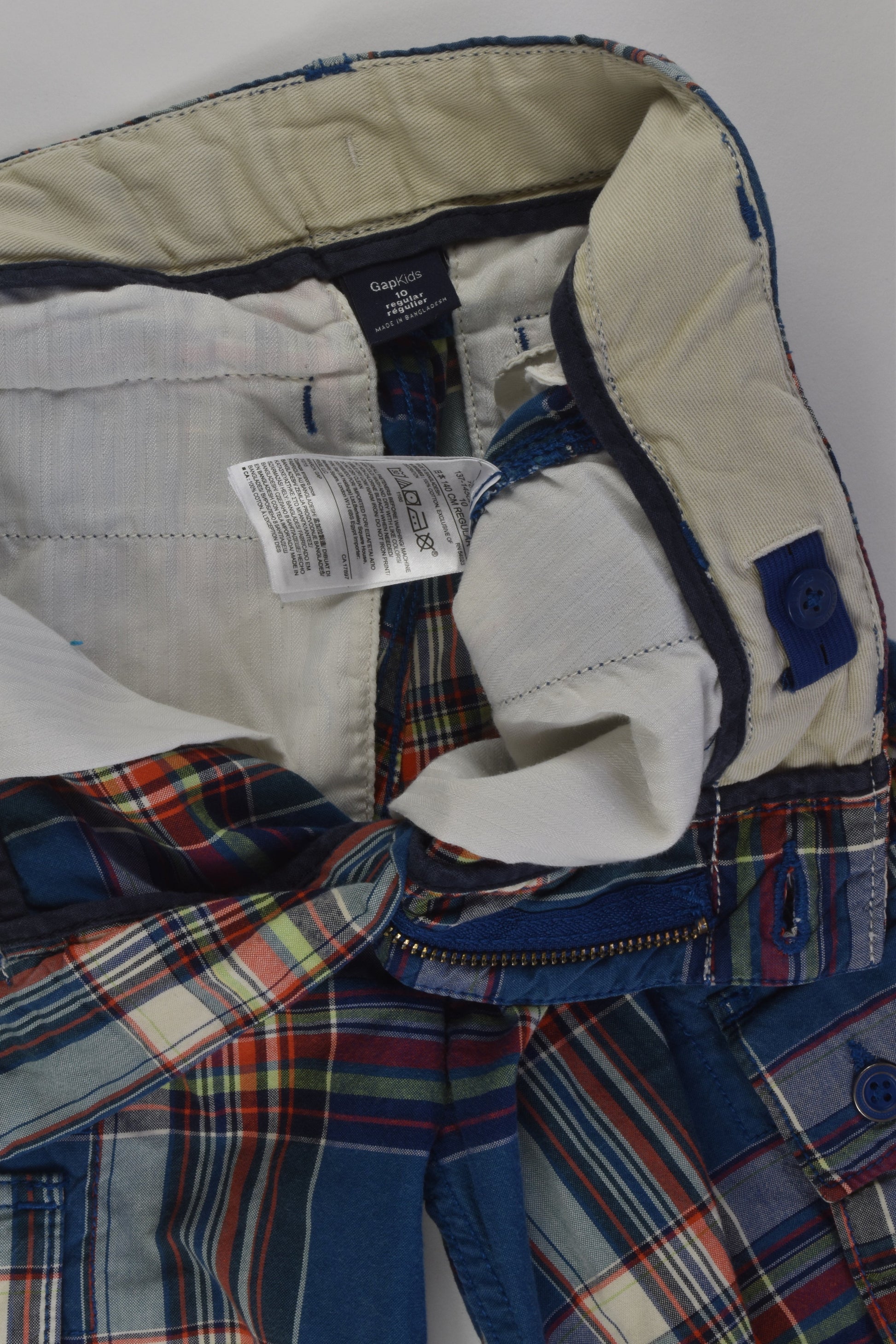 Gap Kids Size 10 Checked Shorts