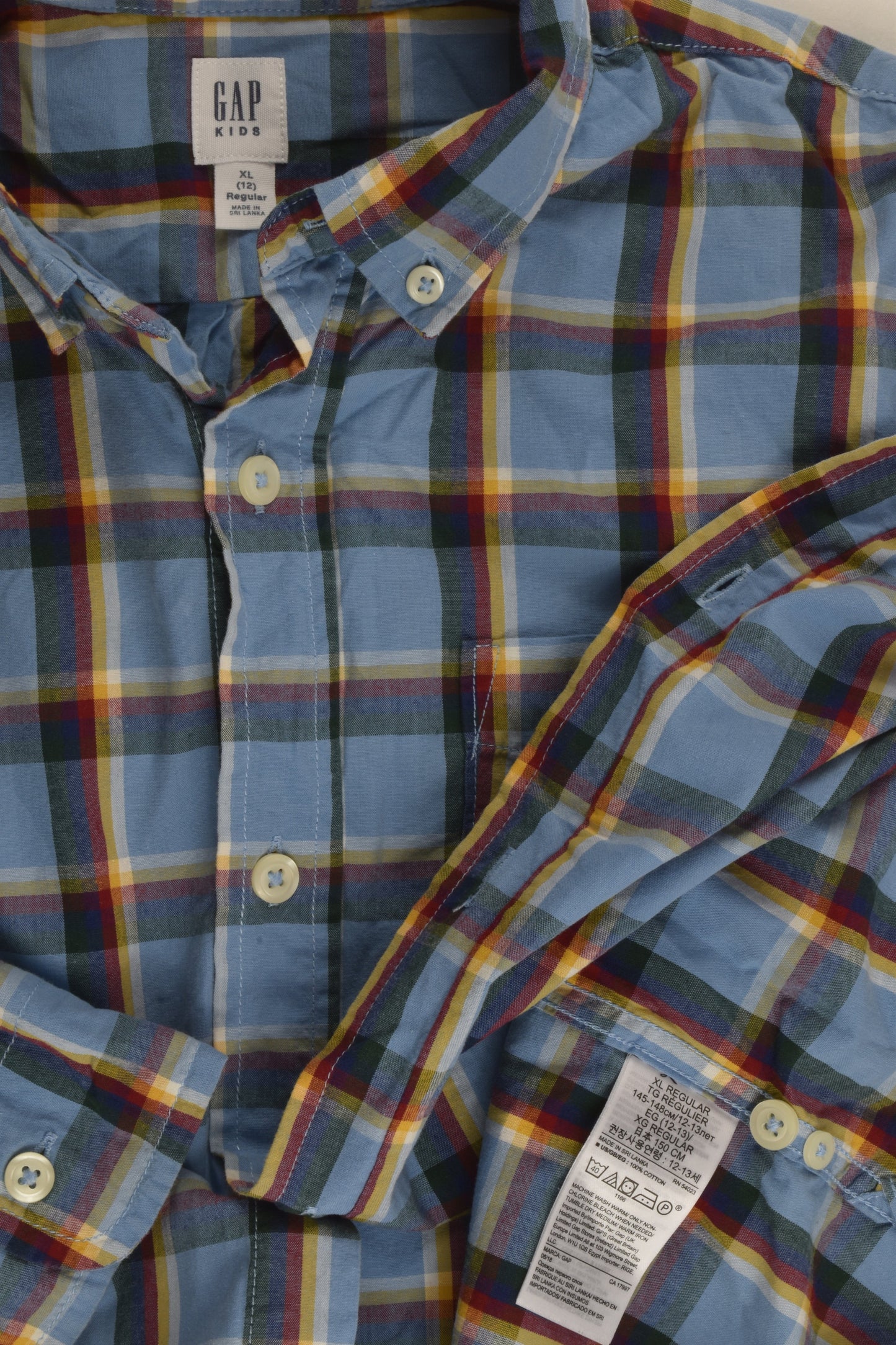 Gap Kids Size 12 Checked Shirt