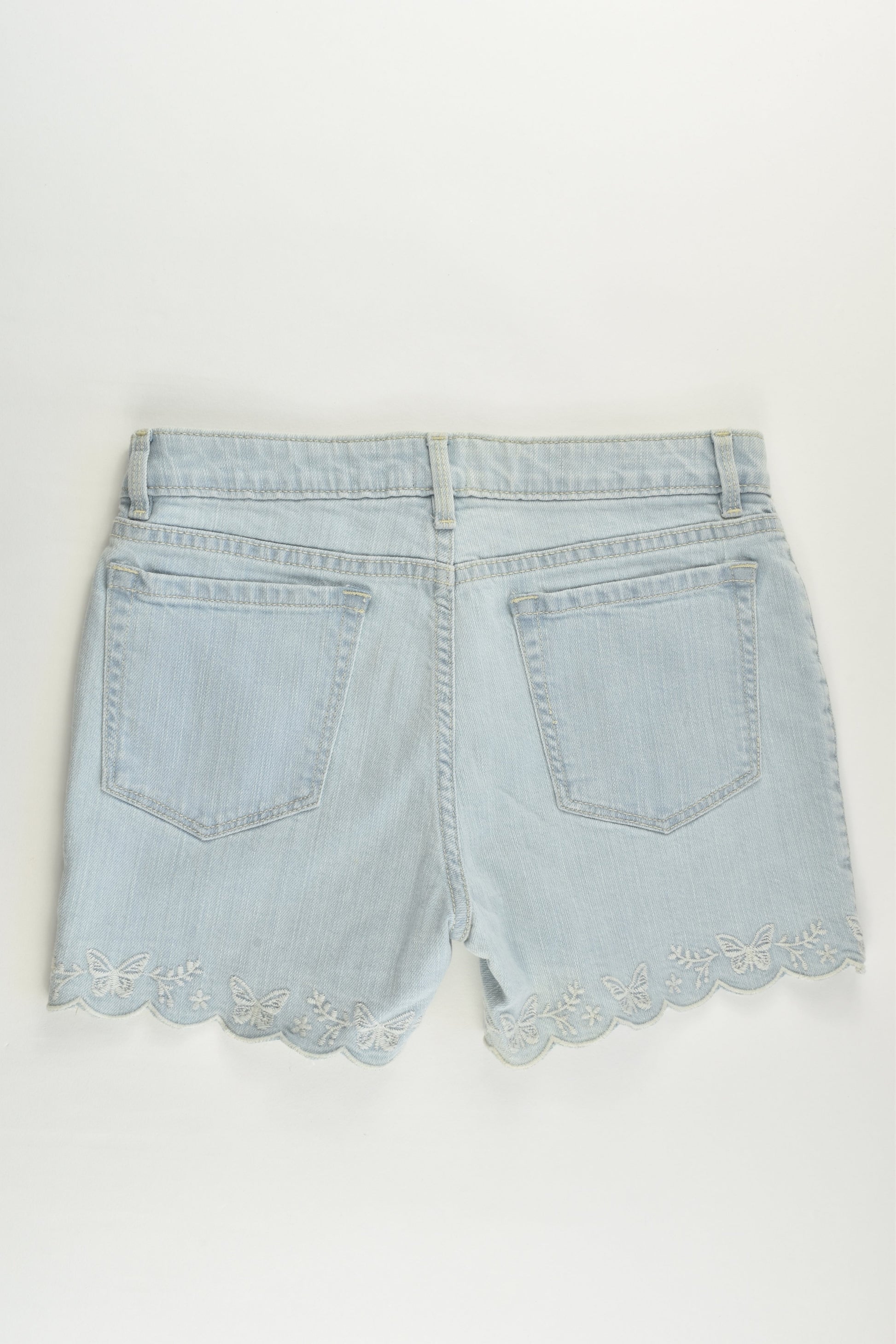 Gap Kids Size 12 Regular Fit Stretchy Denim Shorts with Lace Details