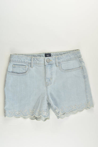 Gap Kids Size 12 Regular Fit Stretchy Denim Shorts with Lace Details